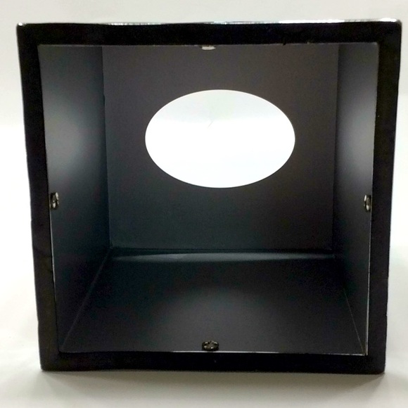 Brushed Nickel / Chrome Tissue Box Cover - Picture 2 of 2